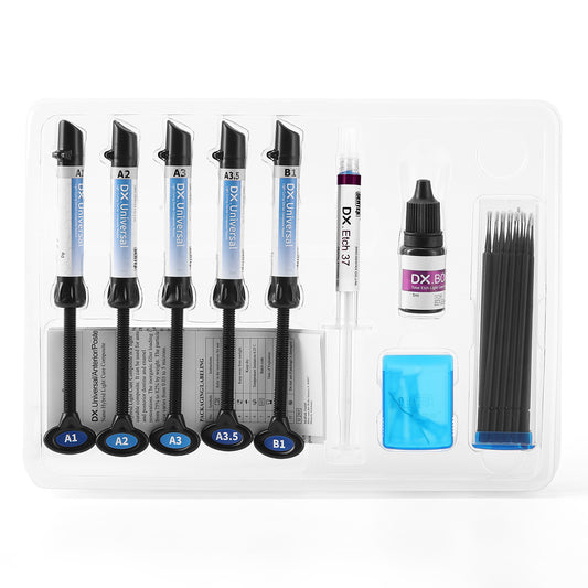 Light Cure Hybrid Dental Resin Composite 5 Syringe Kit A1 A2 A3 A3.5 B1 - wholesale.azdentall.com