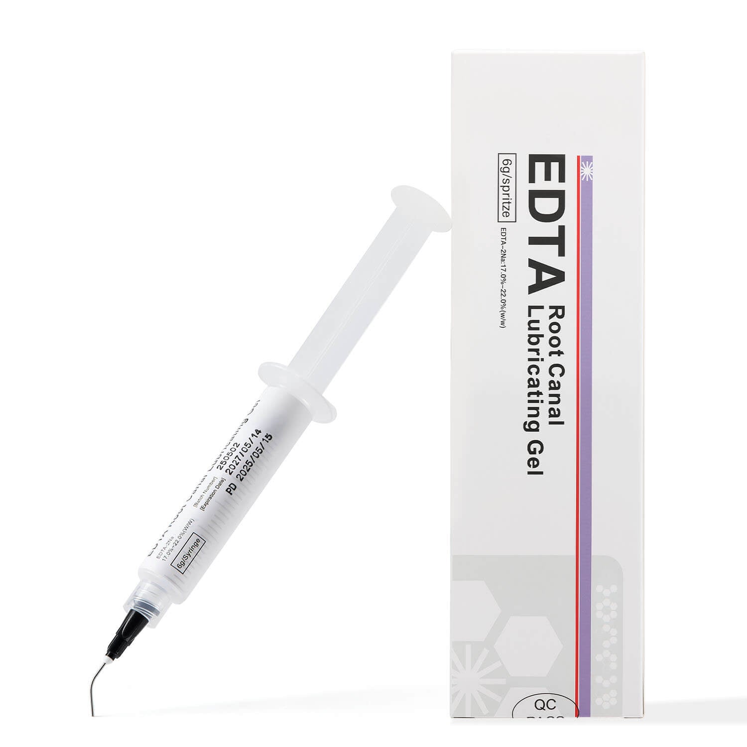 Dental EDTA Root Canal Lubricating Gel 6g Syringe with 10pcs Needles - azdentall.com