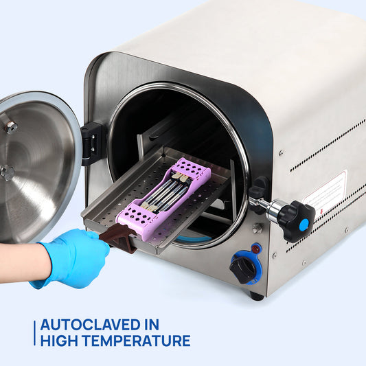 Dental Instruments Sterilization Box Autoclavable Plastic Dental Instrument Storage Rack 4 Holders - azdentall.com