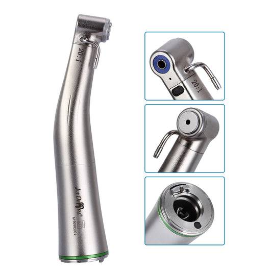 Dental 20:1 Fiber Optic Implant Contra Angle Handpiece LED Push Button