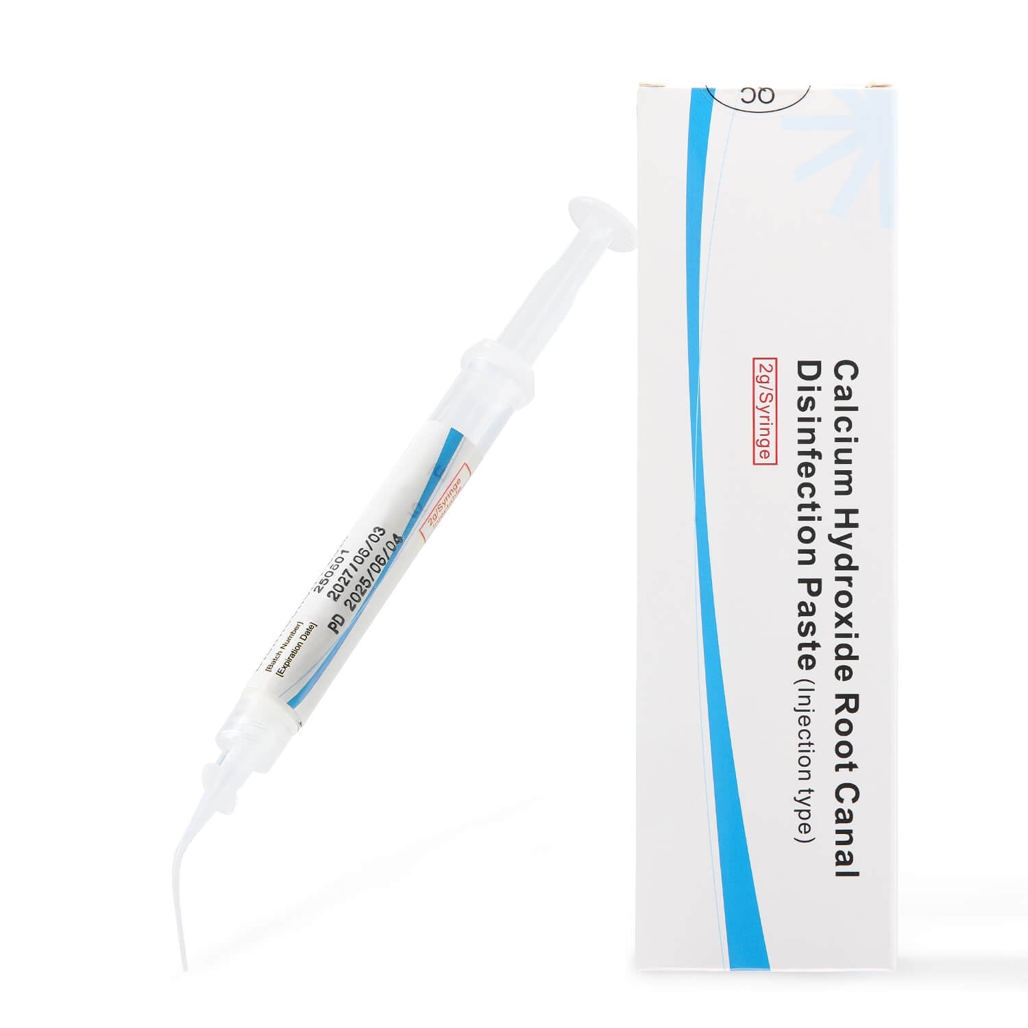 Dental Calcium Hydroxide Root Canal Disinfection Paste Injection Type 2g Syringe with 10pcs Needles - azdentall.com