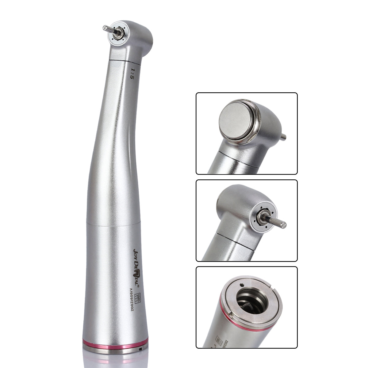Dental 1:5 Increasing Electric Contra Angle Handpiece Internal Four Way Spray Push Button