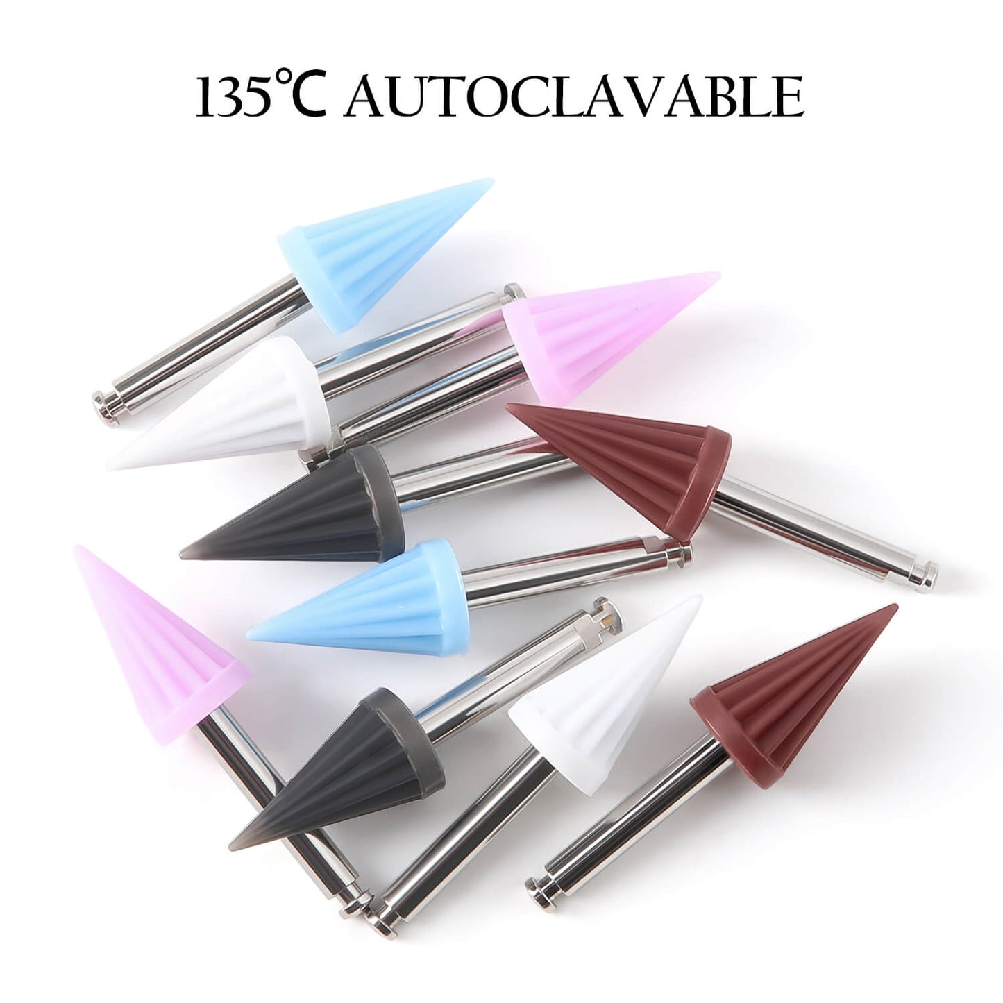 Dental Silicone Rubber Tapered Polishing Prophy Soft/Hard Cup Umbrella Shape 10pcs/Bag - azdentall.com