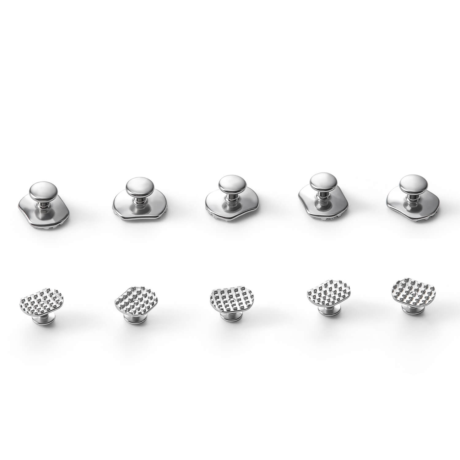 Dental Orthodontic Metal Lingual Button Monoblock Bondable Rectangular 10pcs/Bag - azdentall.com