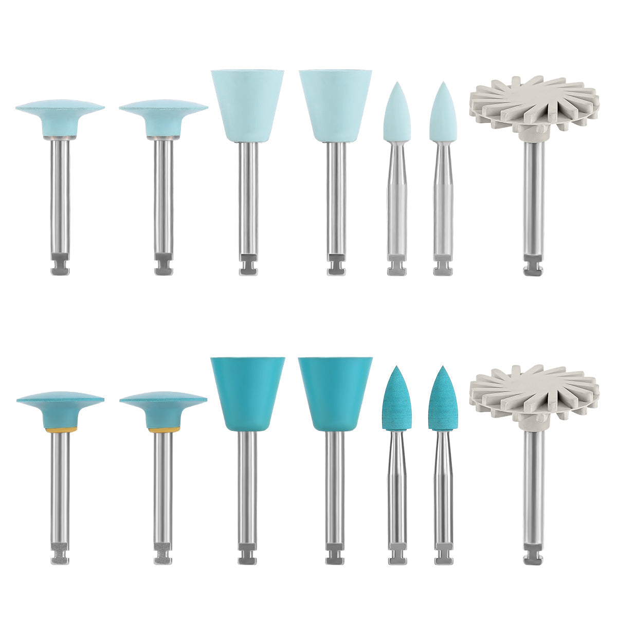 Dental Composite Polishing Kit RA 2.35MM Finishing Polishers for Contra Angle 14pcs/Box - azdentall.com
