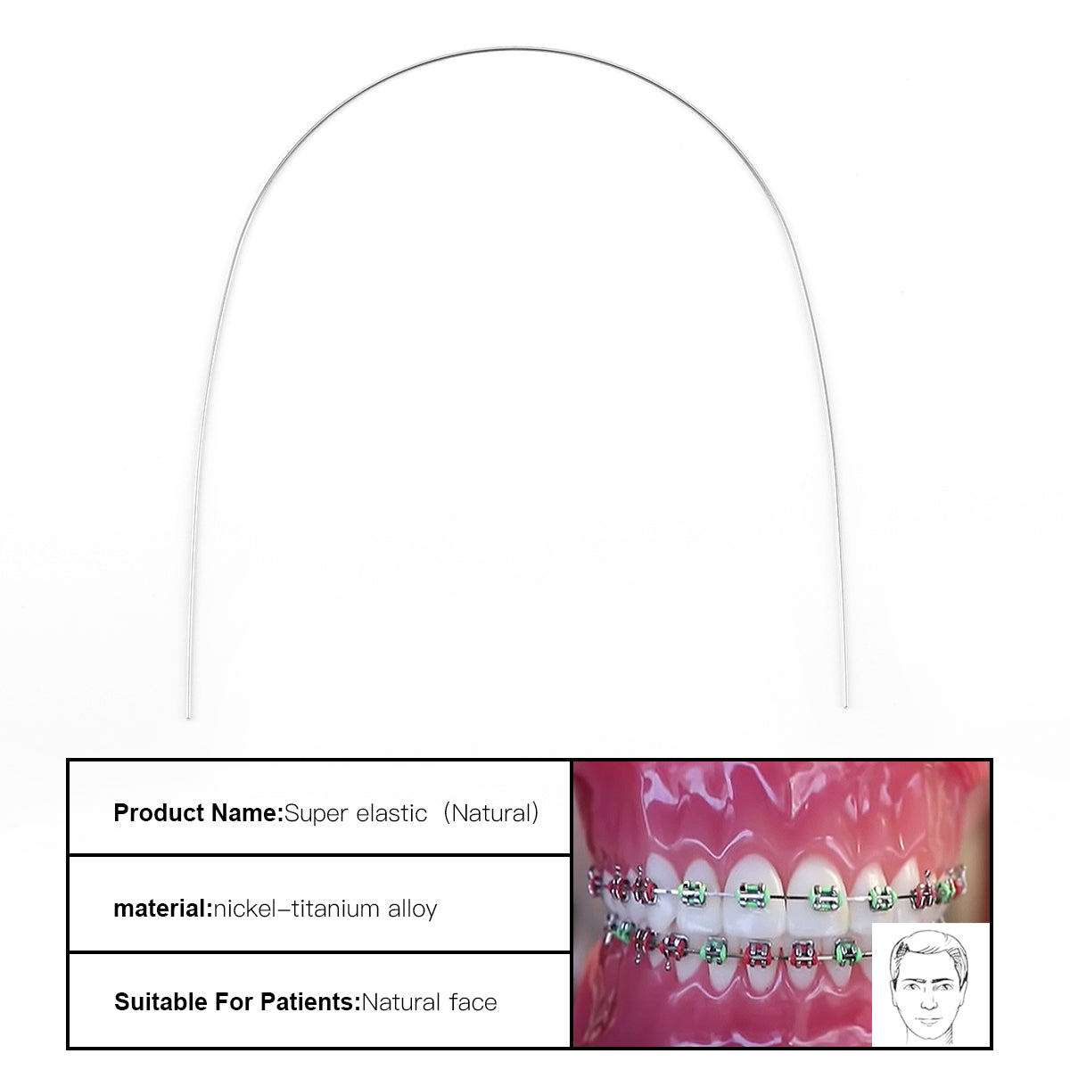 AZDENT Archwire Niti Super Elastic Natural Round Full Size 10pcs/Pack - wholesale.azdentall.com