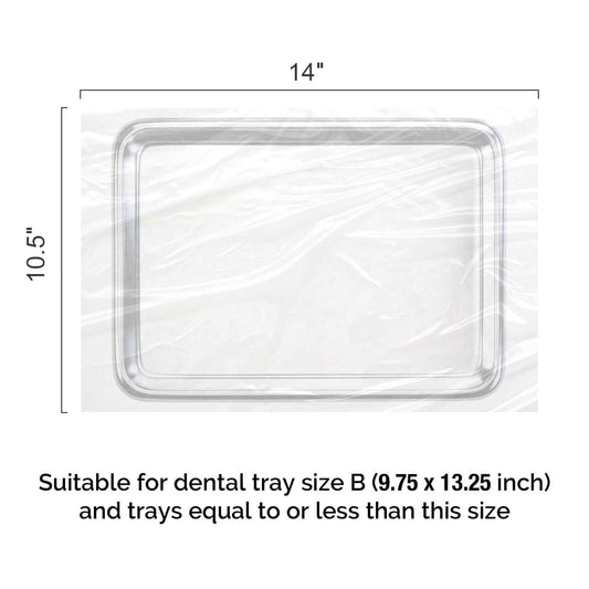 Disposable Dental Plastic Tray Covers Ritter Size B Small 10-1/2"X14" 500pcs/Box - azdentall.com