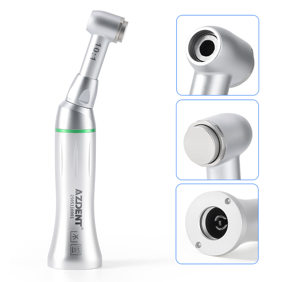 AZDENT Dental 10:1 Endo Reciprocating Contra Angle Handpiece Push Button - azdentall.com