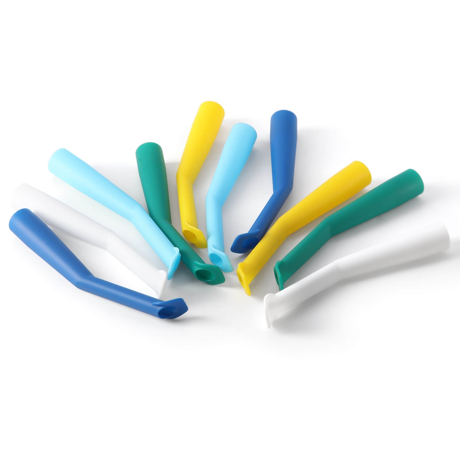 Dental Autoclavable Duckbill Evacuation Tips Strong Suction Tips Large Small 10pcs/Pack - azdentall.com