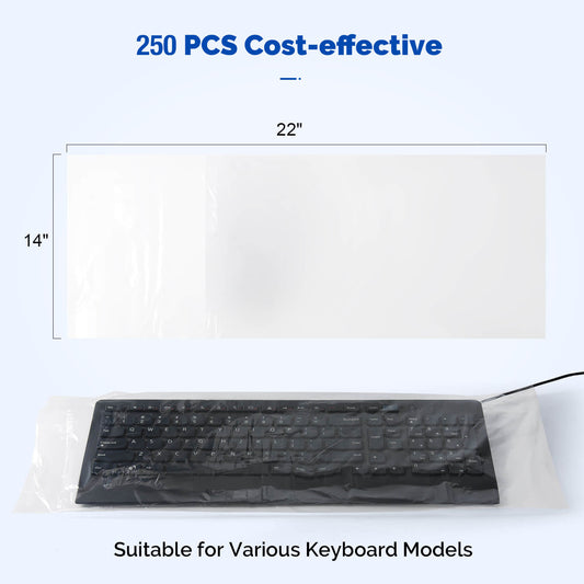 Disposable Computer Keyboard Cover 22"x13.78"x2c 250pcs/Box - azdentall.com