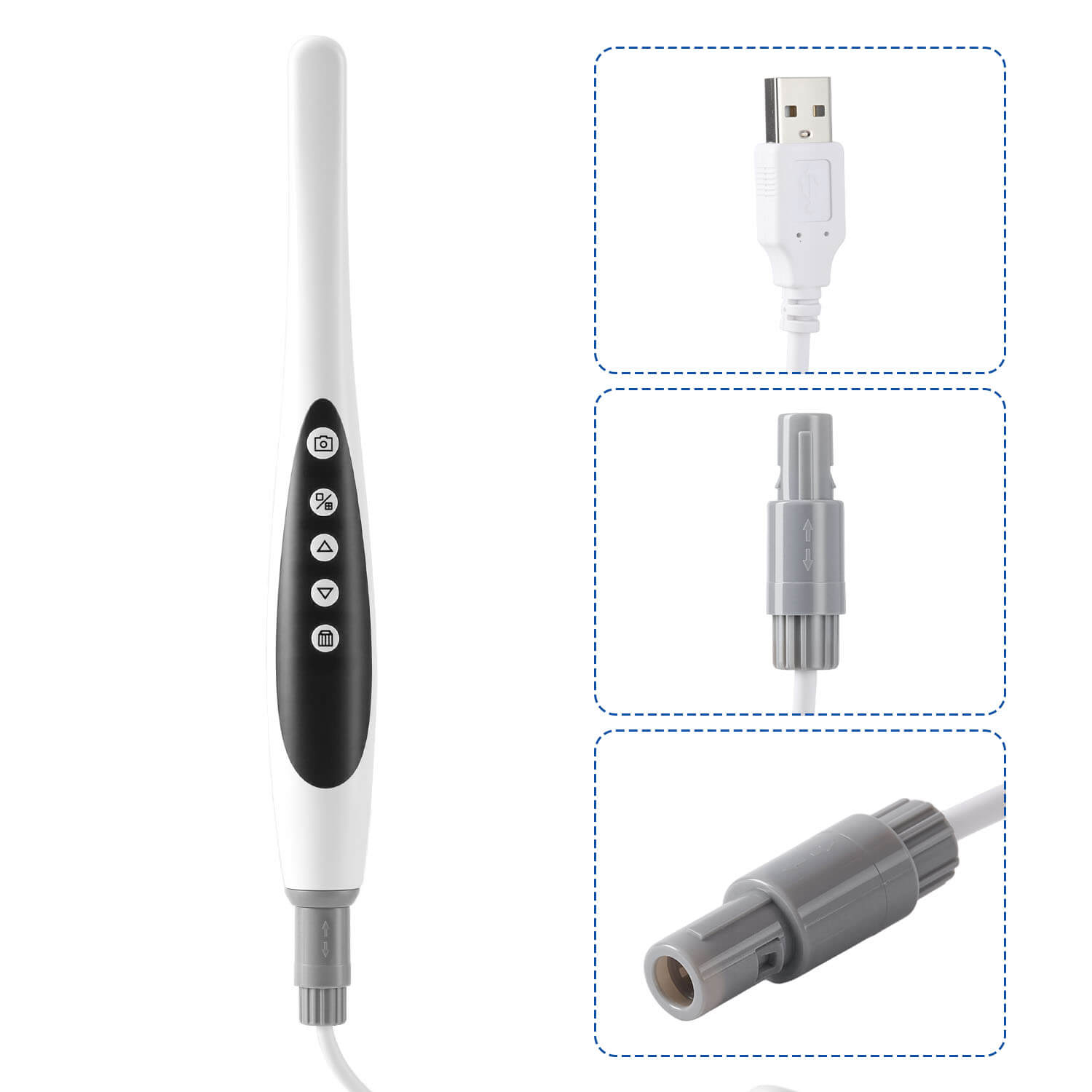 Dental USB Digital HD Intraoral Camera 6 LED Lights 2.0MP High Pixel - azdentall.com