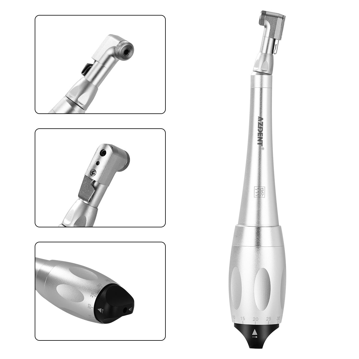AZDENT Dental Universal Implant Torque Wrench Handpiece 2 Heads & 12 Drivers Kit