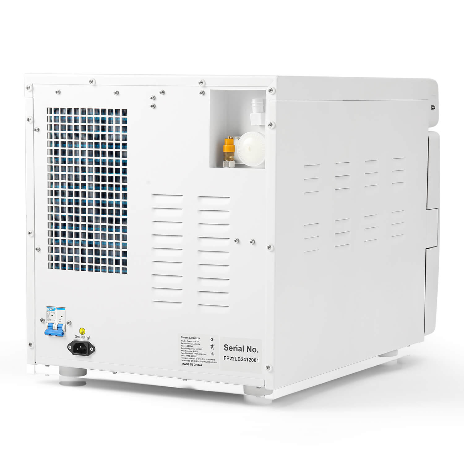 Dental 22L Autoclave Steam Sterilizer LCD Built-in Printer Table Top Class B Dry Function - azdentall.com