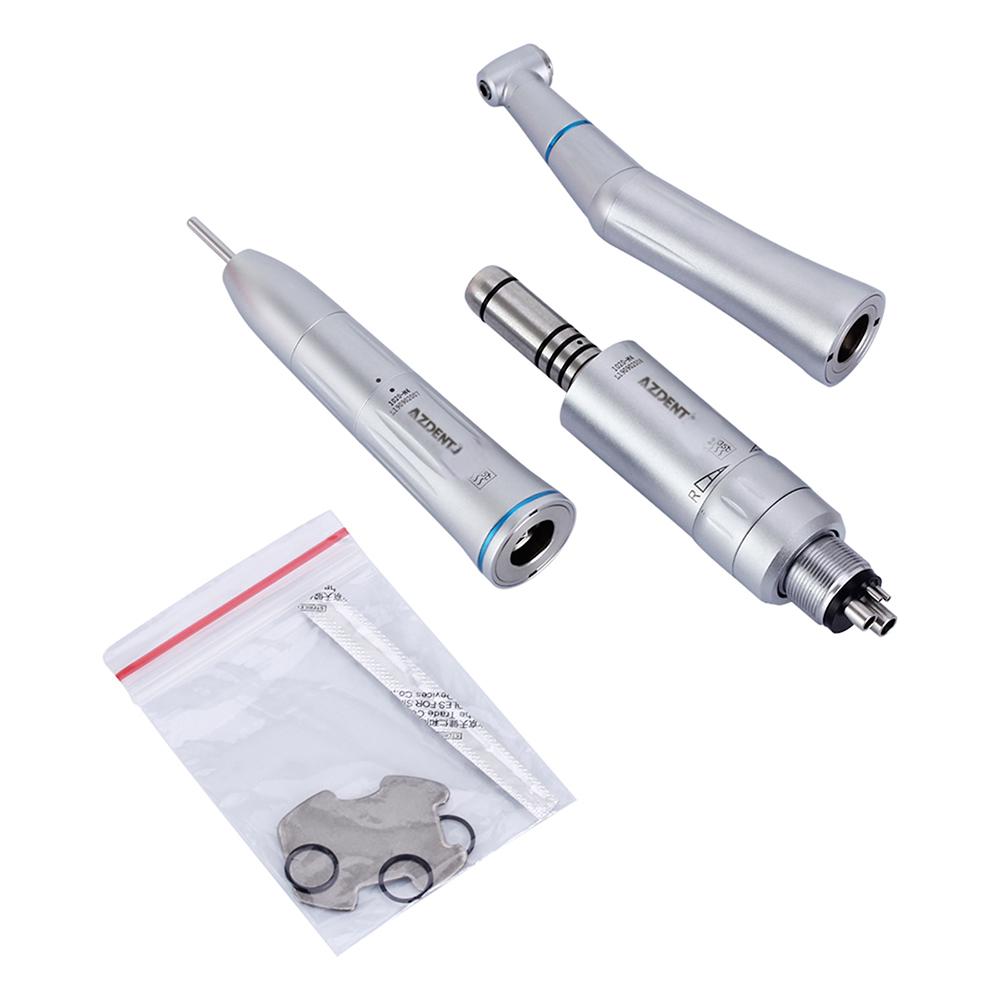 AZDENT 1:1 Low Speed Handpiece & Air Motor Set With Internal Water Spray 4 Holes
