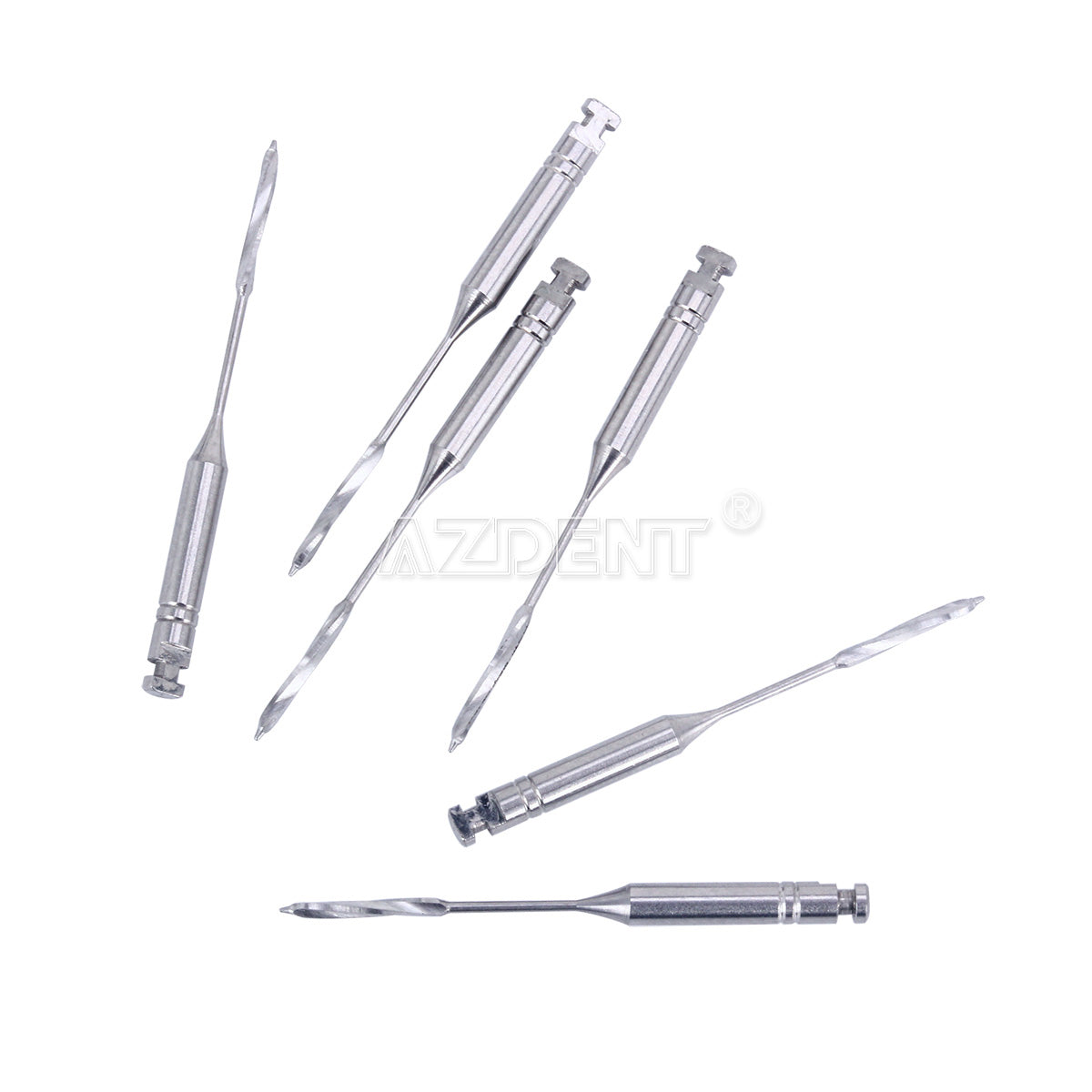 AZDENT Dental Engine Files Staniless Steel Peeso Reamers 32mm #2 6pcs/Box