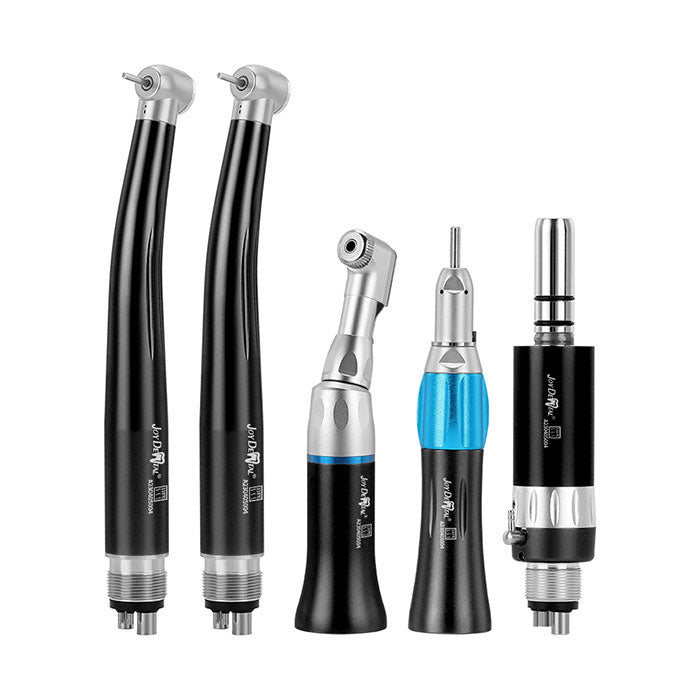 Dental Color High and Low Speed Handpiece Kit 2/4 Holes Black - azdentall.com