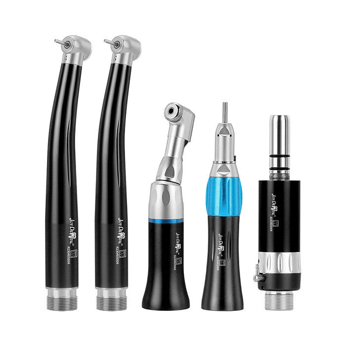 Dental Color High and Low Speed Handpiece Kit 2/4 Holes Black - azdentall.com