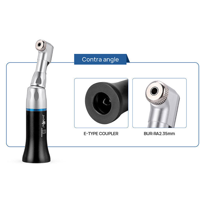 Dental Color High and Low Speed Handpiece Kit 2/4 Holes Black - azdentall.com