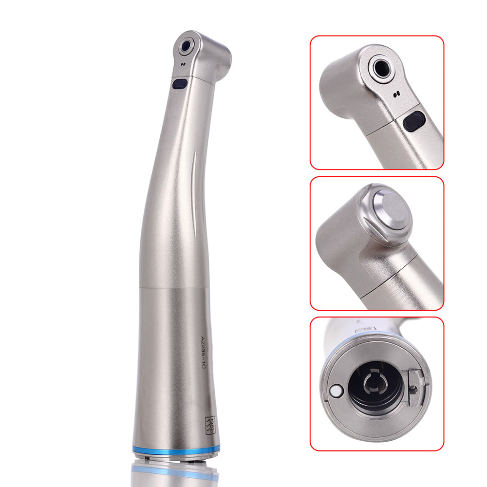 AZDENT 1:1 Fiber Optic Contra Angle Hanpiece Internal Water Push Button