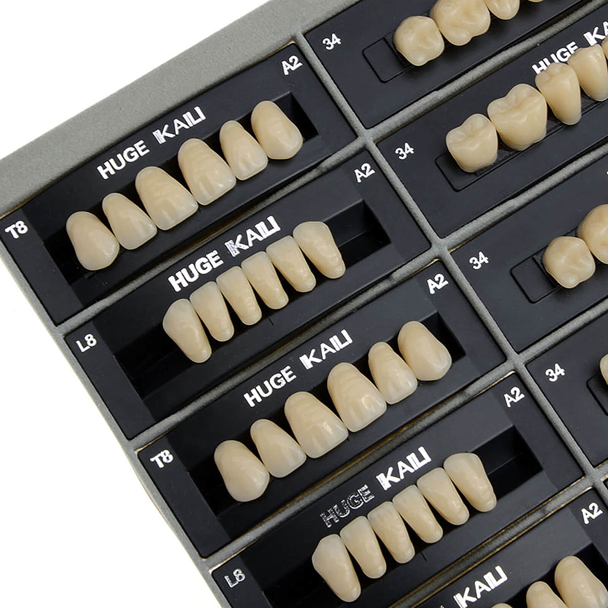 Dental Synthetic Polymer Teeth Resin Denture A1/A2/A3 28 Teeth/Set - azdentall.com