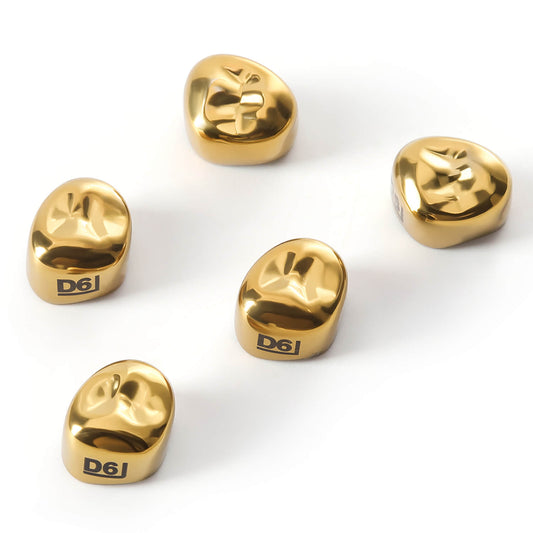 48 Sizes Dental Gold Primary Molar Kids Crown Stainless Steel Preformed Temporary Crowns 5pcs/Box - azdentall.com