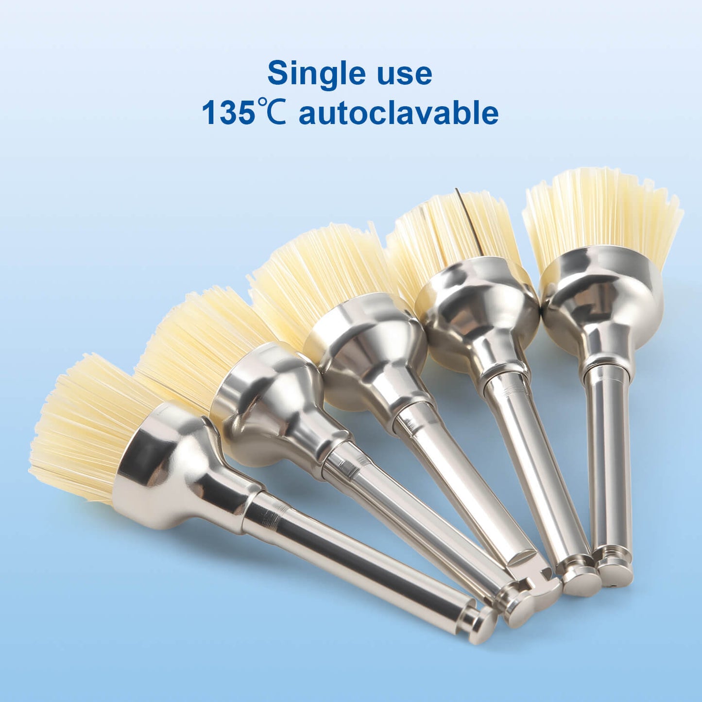 Dental Bristle Prophy Polishing Brush Bowl Shape 10pcs/Pack - azdentall.com