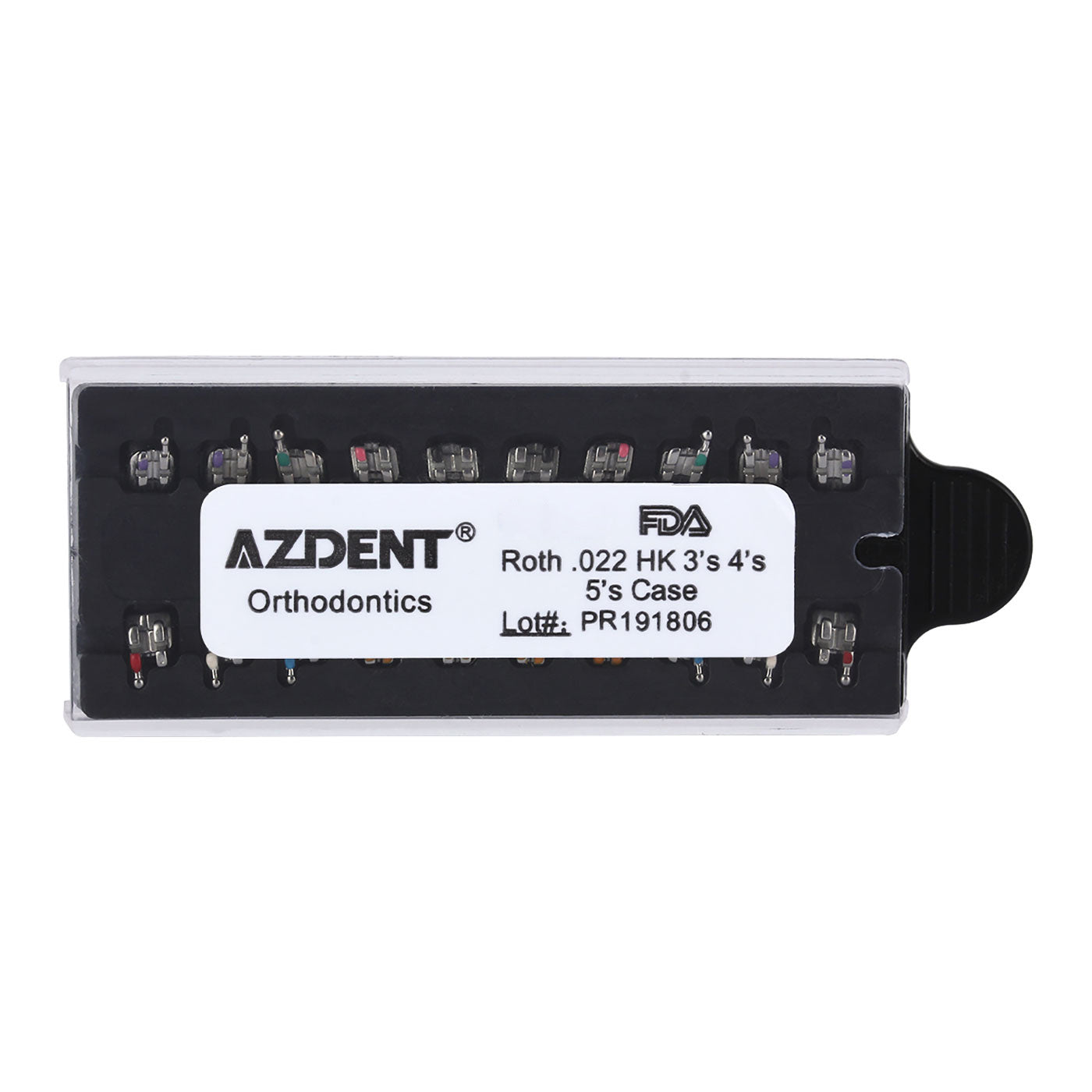 AZDENT Dental Metal Brackets MIM Monoblock Full Size 20pcs/Pack
