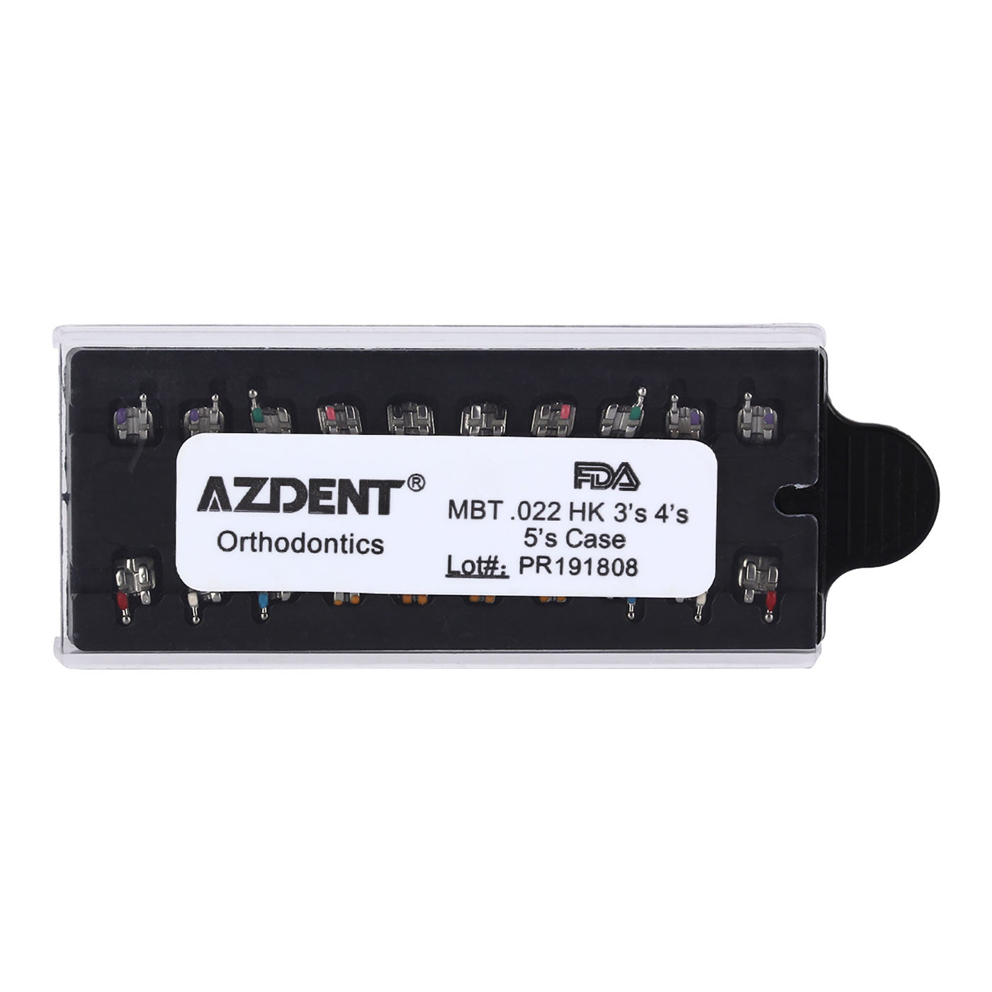 AZDENT Dental Metal Brackets MIM Monoblock Full Size 20pcs/Pack