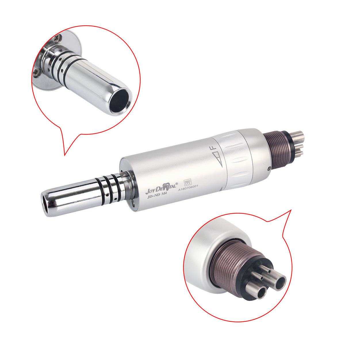 Dental 1:1 E-type Low Speed Air Motor Internal Water 4 Hole