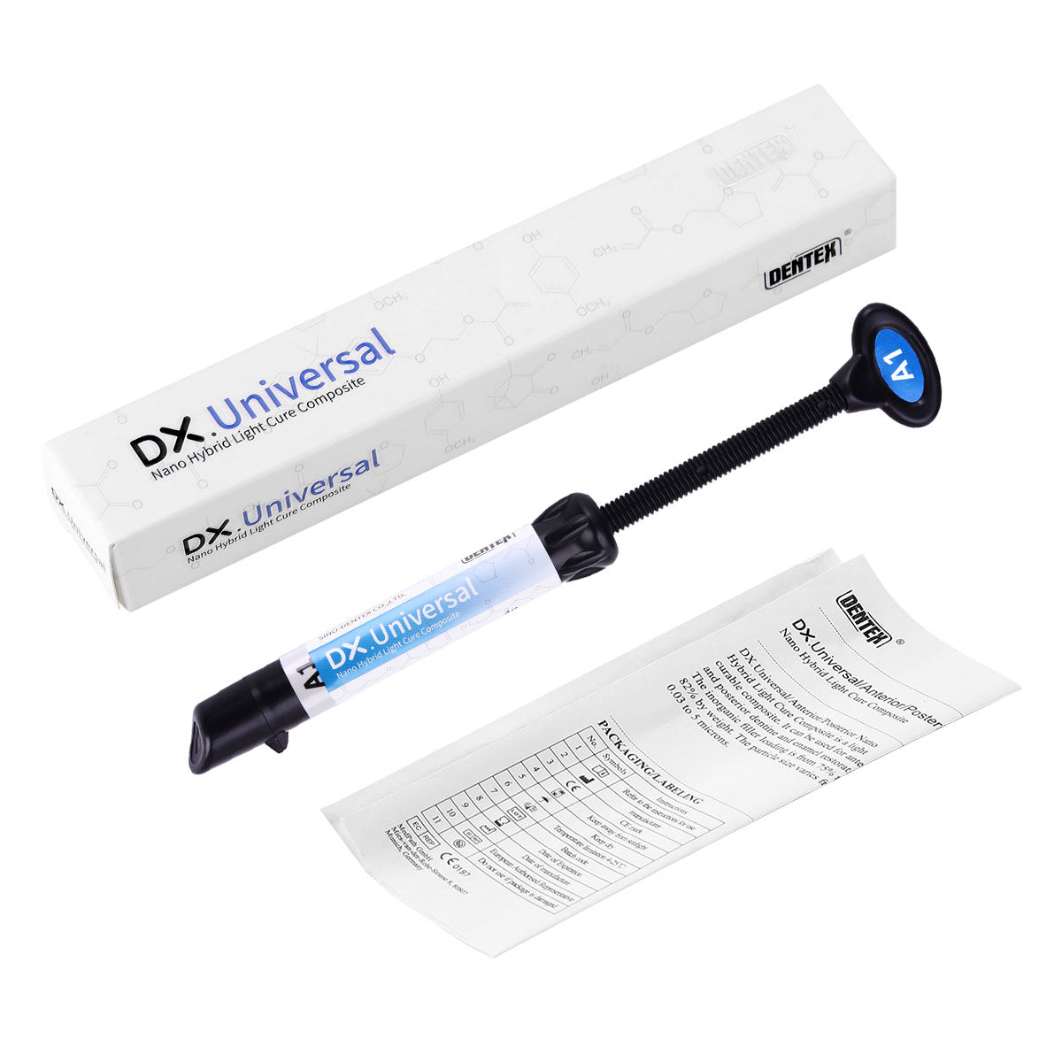 Dental Universal Nano Hybrid Light Cure Composite Resin A1/A2/A3/A3.5/B1/B2 4g Syringe - azdentall.com