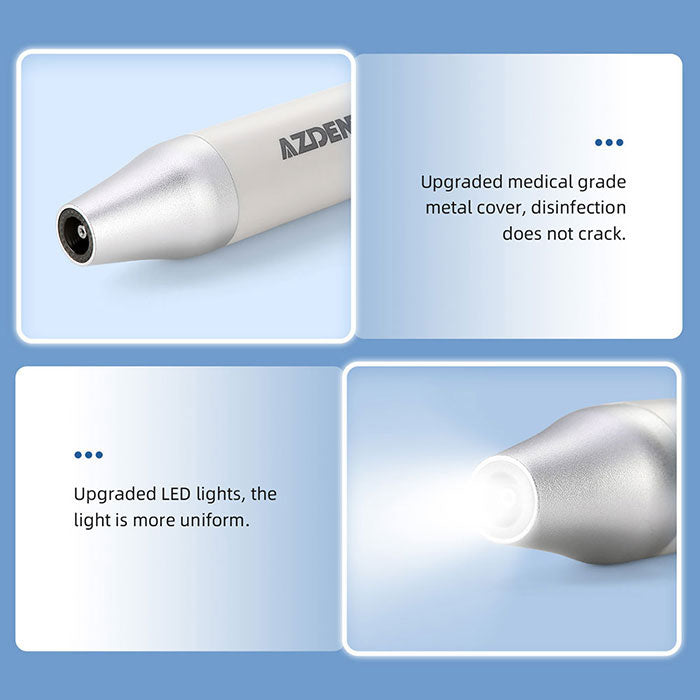 AZDENT Dental LED Ultrasonic Scaler Handpiece HW-5L & Tips G1 G2 P1 E1 Kit -wholesale.azdentall.com