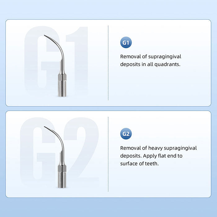 AZDENT Dental LED Ultrasonic Scaler Handpiece HW-5L & Tips G1 G2 P1 E1 Kit -wholesale.azdentall.com