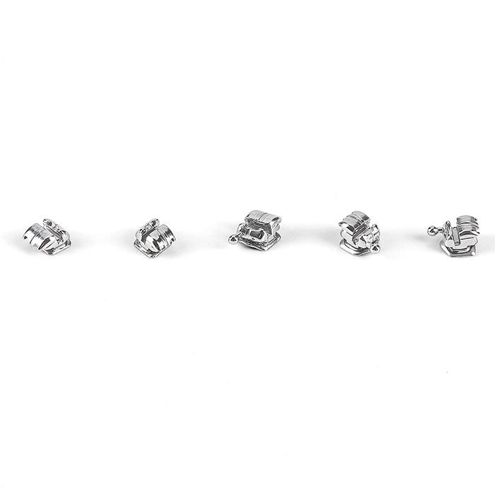 AZDENT Dental Self-Ligating Brackets Half Spherical Roth/MBT .022 Hooks On 345 With Buccal Tube 24pcs/Box - azdentall.com
