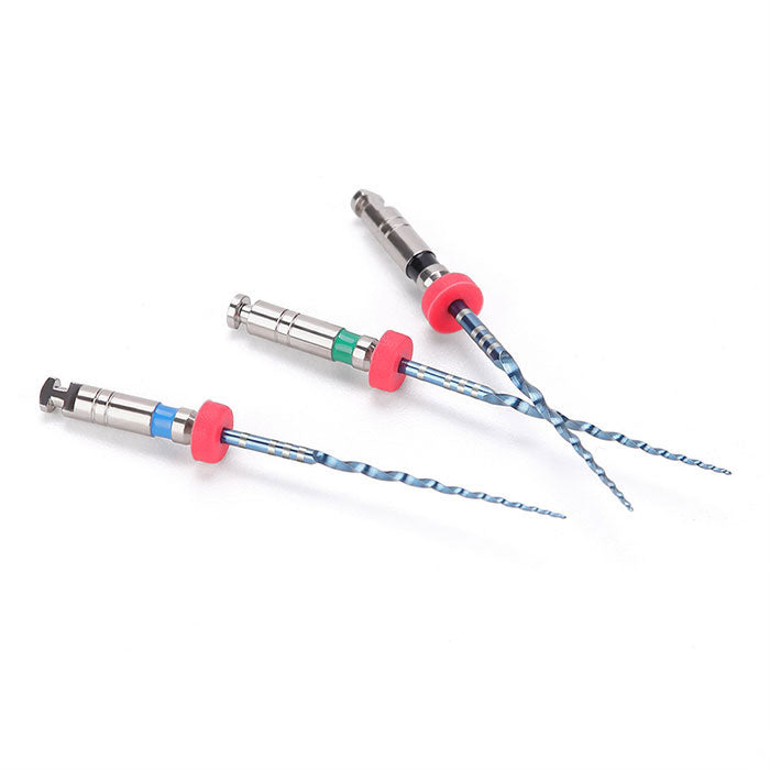 Dental NiTi Endo V Blue Engine Use Rotary File 21mm/25mm Taper .04/.06 #15-40 6pcs/Pack - azdentall.com