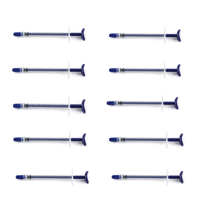 10pcs Dental Endo Irrigation Syringe Plastic Blue 1ML - azdentall.com