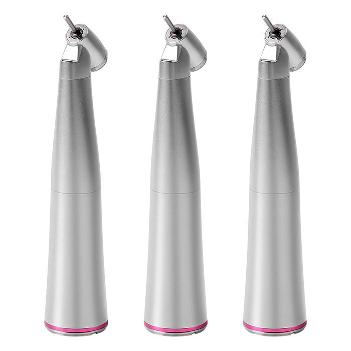 3Pcs Dental 45 Degree Electric Contra Angle Fiber Optic Handpiece 1:4.2 Increasing Internal Water - azdentall.com
