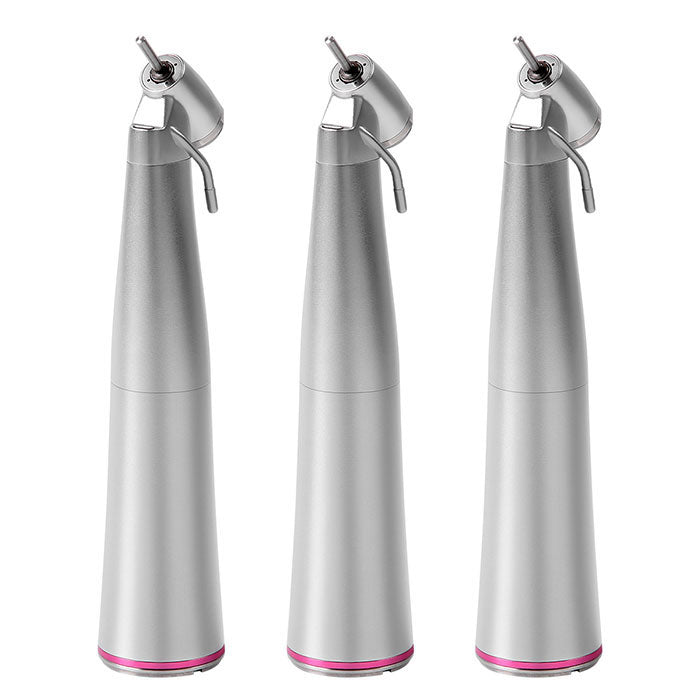 3Pcs Dental 45 Degree Electric Contra Angle Fiber Optic 1:4.2 Increasing Handpiece External Water - azdentall.com
