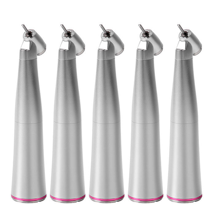 5Pcs Dental 45 Degree Electric Contra Angle Fiber Optic Handpiece 1:4.2 Increasing Internal Water - azdentall.com