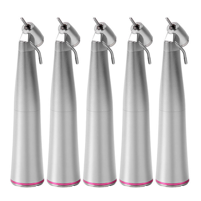 5Pcs Dental 45 Degree Electric Contra Angle Fiber Optic 1:4.2 Increasing Handpiece External Water - azdentall.com