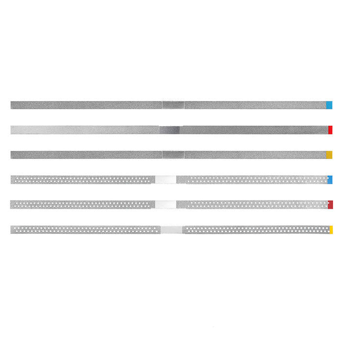 Dental Diamond Polishing Strip Stainless Steel With Diamond Sand Fine Medium Extra Fine With Hole/ No Hole 5Pcs/Box - azdentall.com