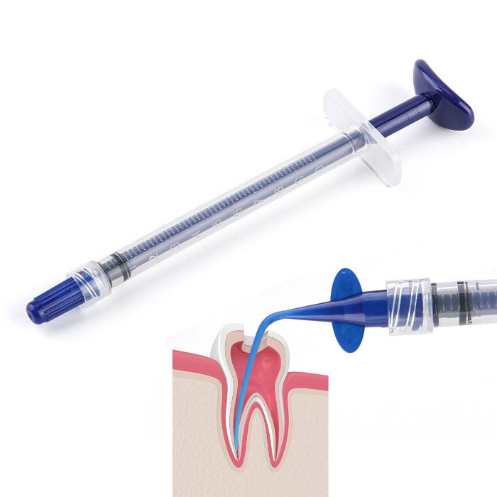 Dental Endo Irrigation Syringe Plastic Blue 1ML 1pc/Pack - azdentall.com