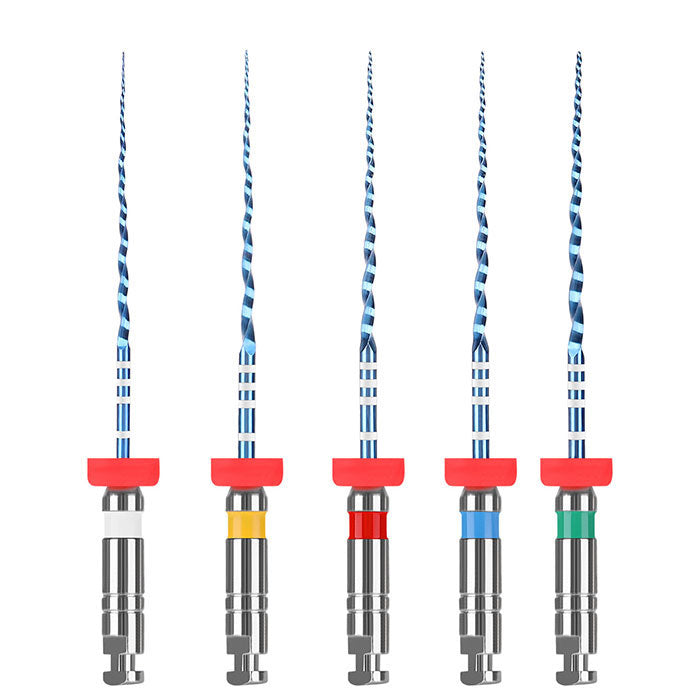 Dental NiTi Endo V Blue Engine Use Rotary File 21mm/25mm Taper .04/.06 #15-40 6pcs/Pack - azdentall.com