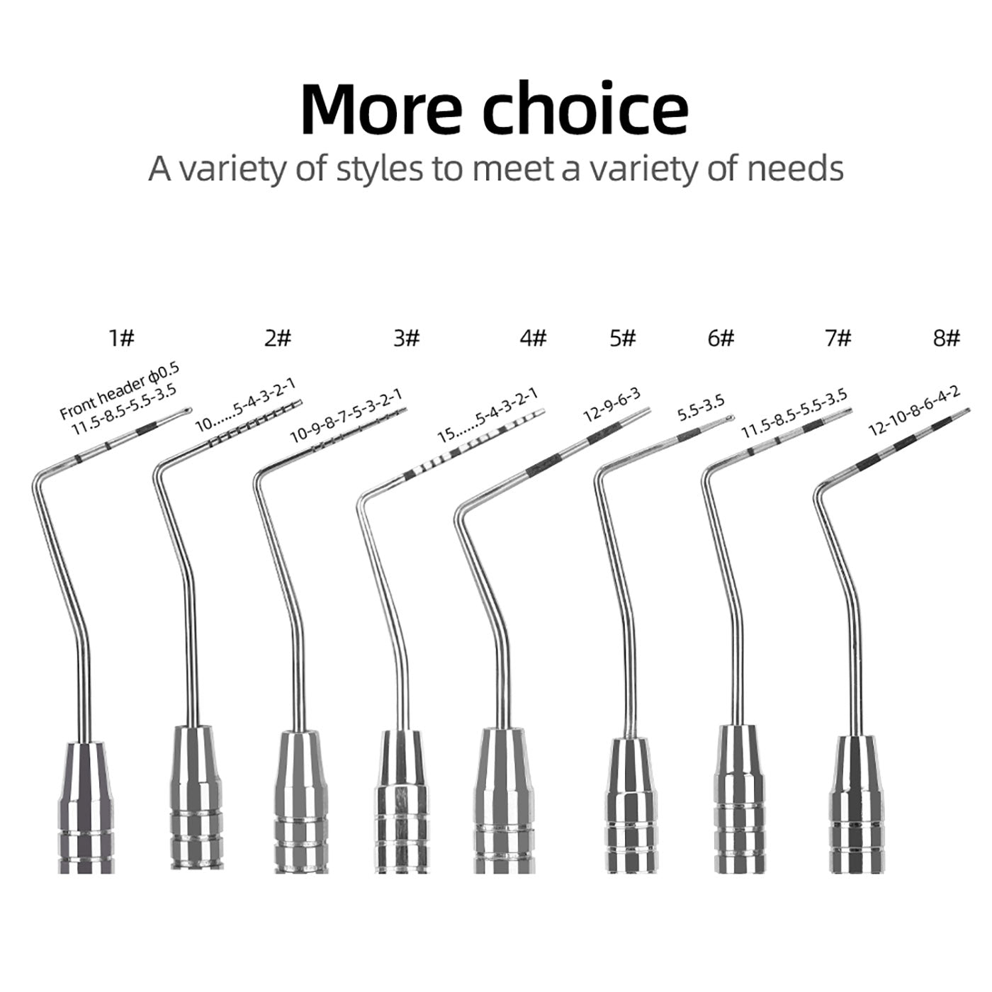 Dental Probe Graduated Periodontal Probe Scale Probe #1-#8 - AZDENT