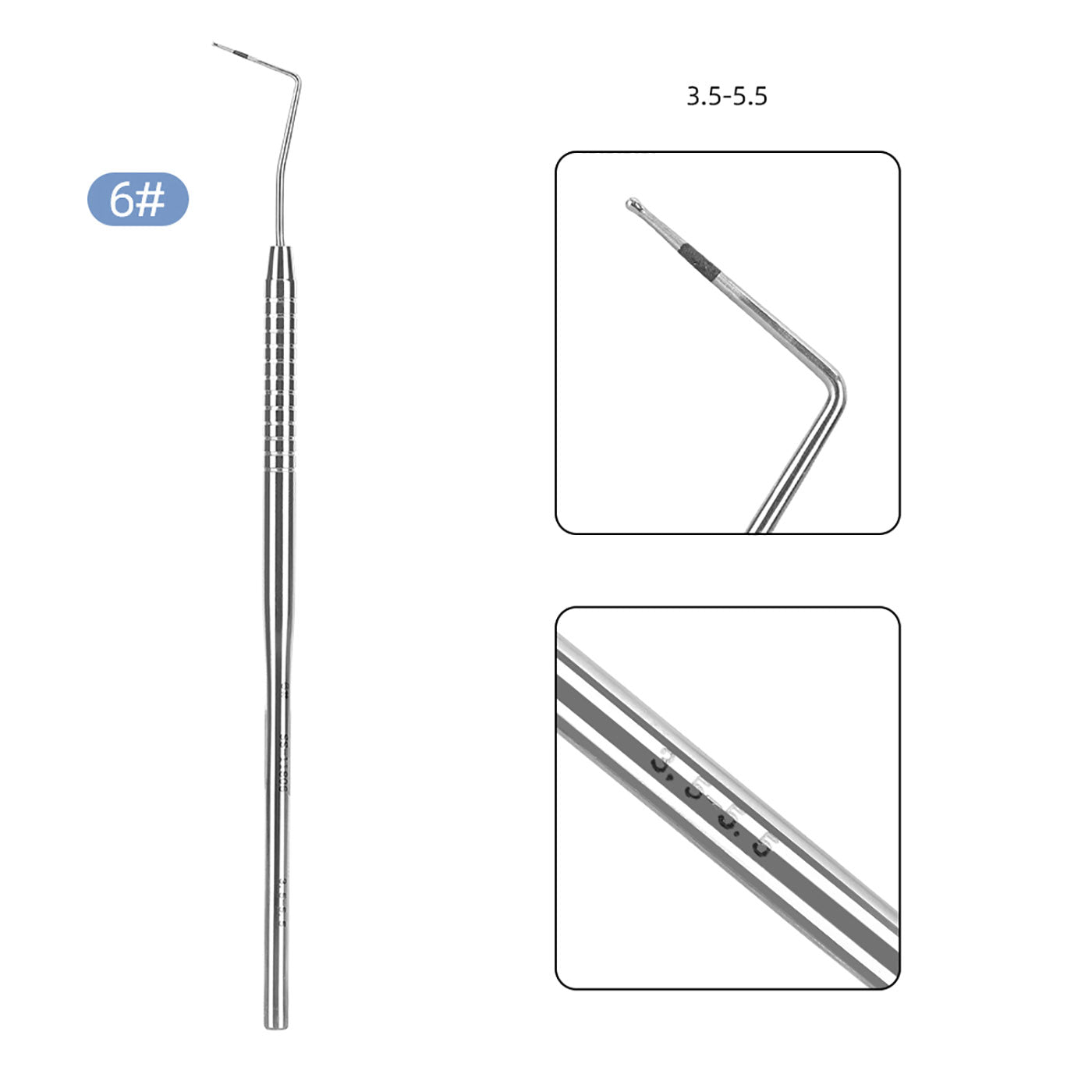 Dental Probe Graduated Periodontal Probe Scale Probe #1-#8