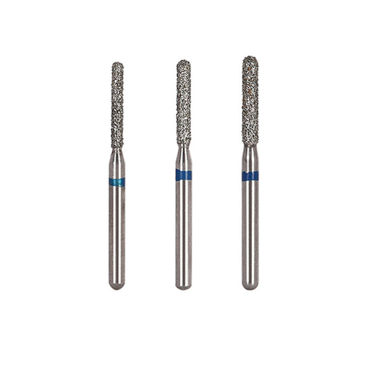 AZDENT Diamond Bur SR Series Full Size Round End Cylinder 5pcs/Pack