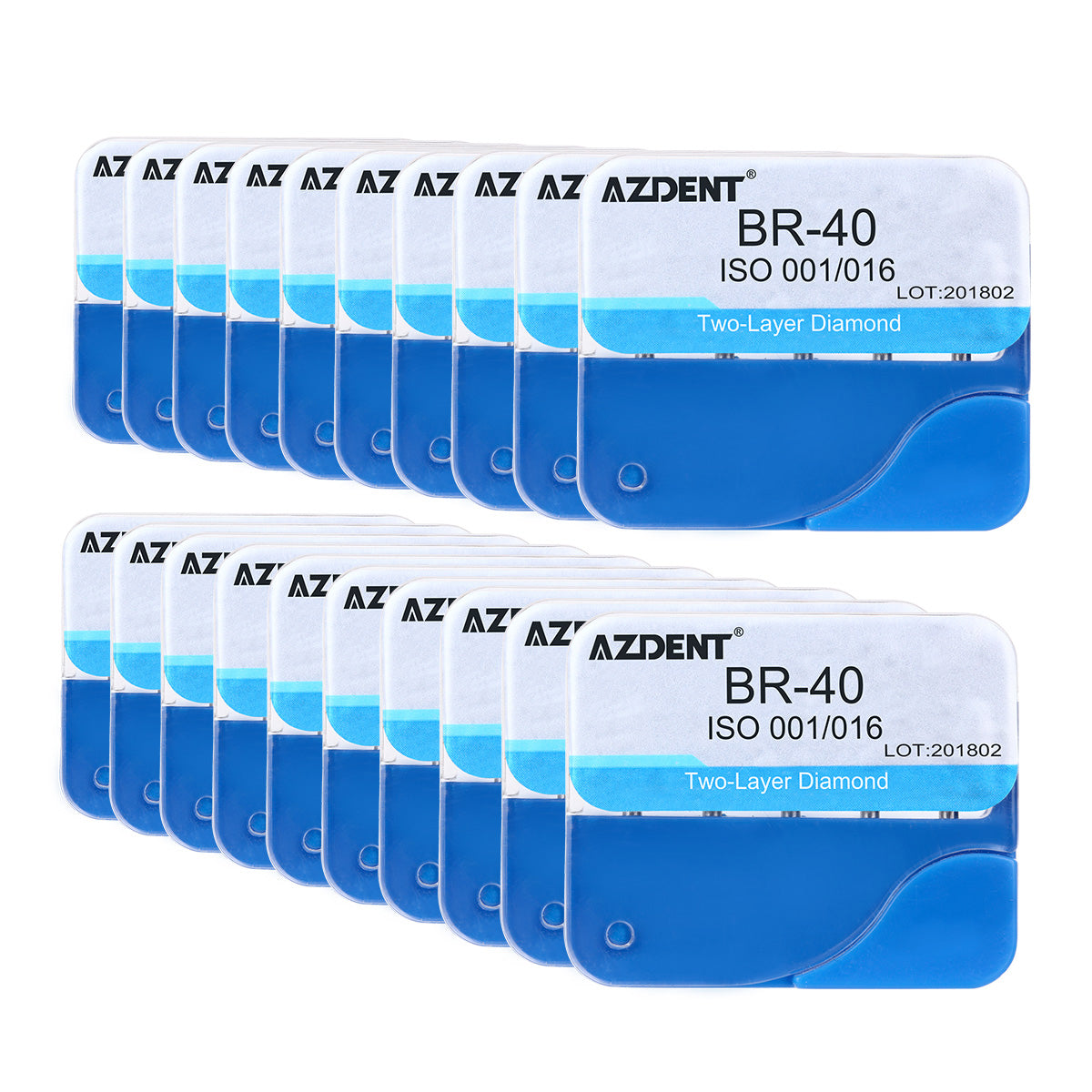 AZDENT Diamond Burs Two Layers 5pcs/Box