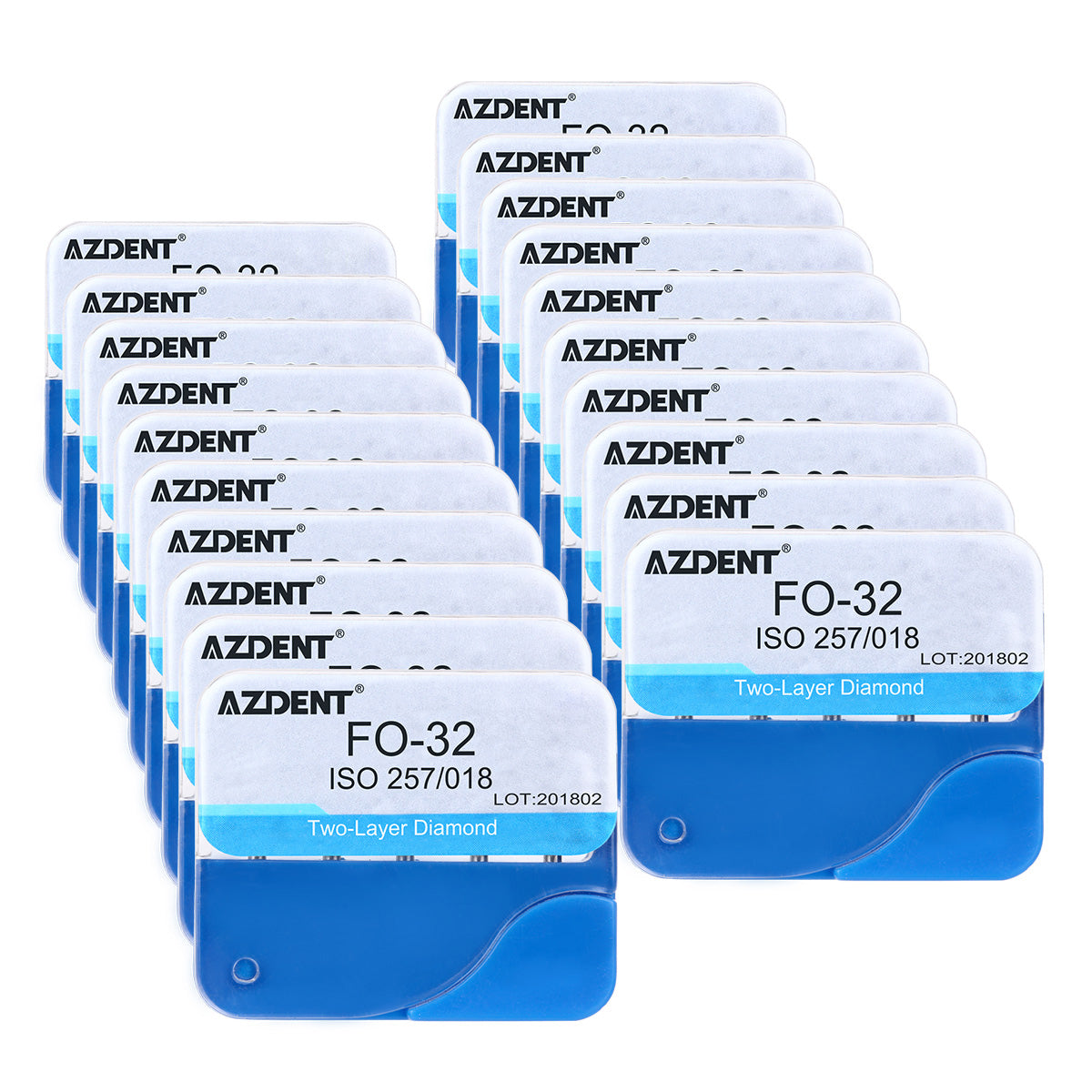 AZDENT Diamond Burs Two Layers 5pcs/Box