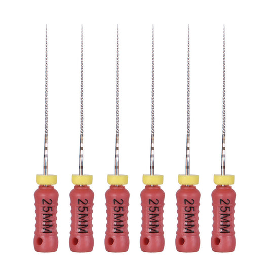 Dental C Files Hand Use Stainless Steel 25mm #6 6pcs/Pack-azdentall.com
