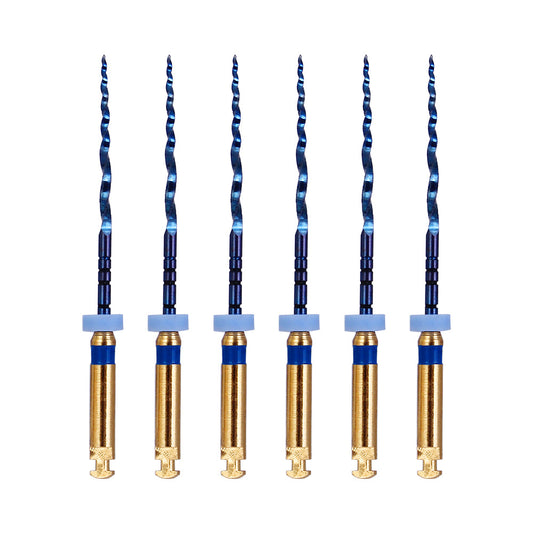 AZDENT Dental NITI Rotary Engine Files Heat Activated 25mm F3 6pcs/Pk-azdentall.com