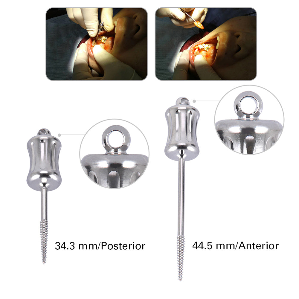 Dental Mini Manual Extractor Apical Root Fragments Drill Short & Long 2 pcs/Bag
